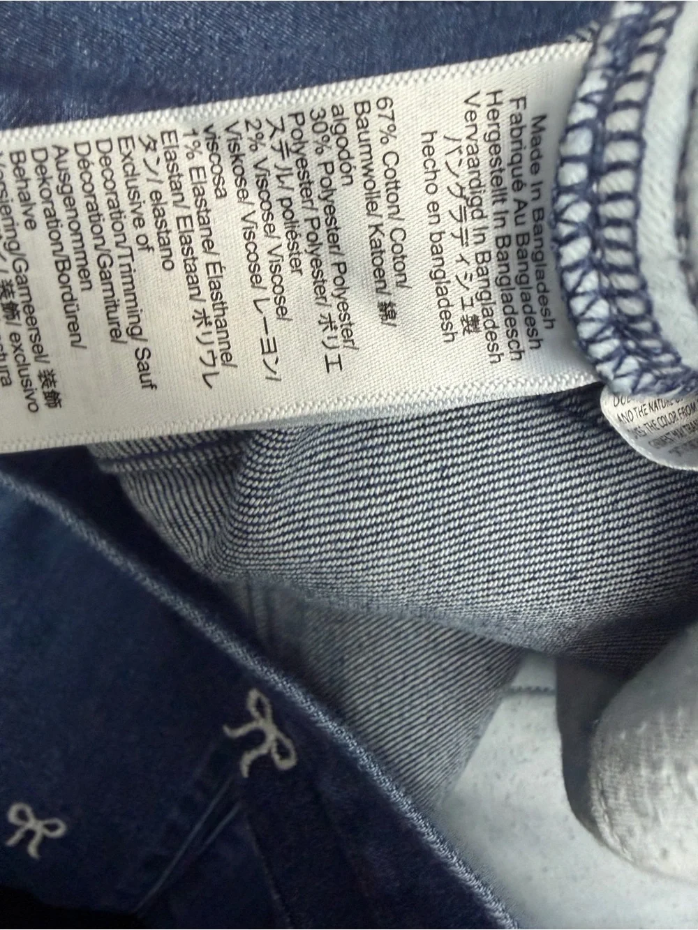 J Crew Slim Wide Leg Jeans Womens 30 Blue Denim Bow Embroidered Cotton